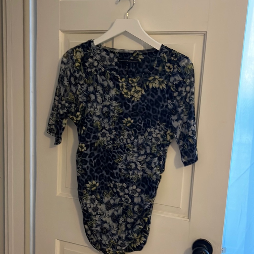 Cute White House Black Market animal print top